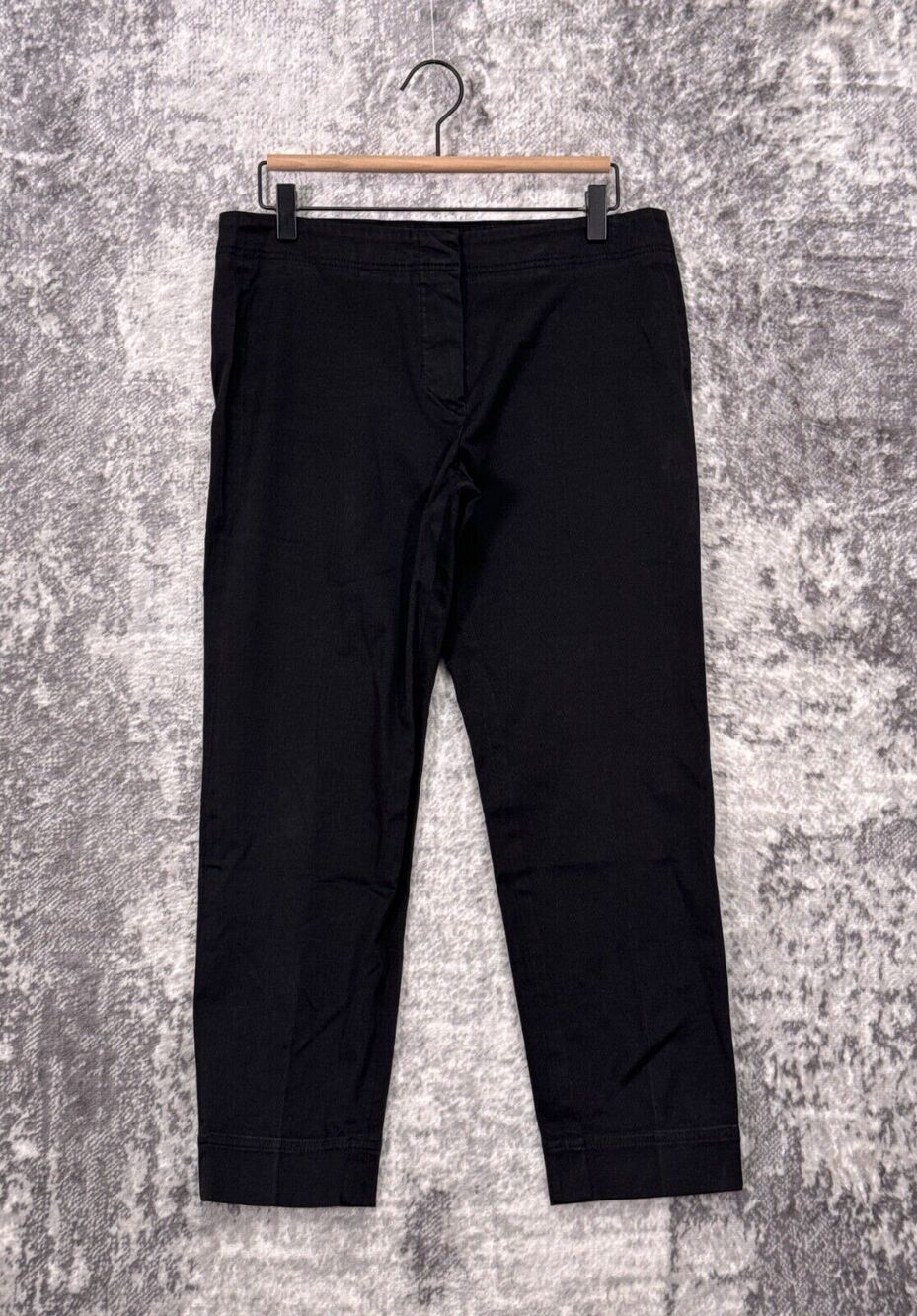 Jil Sander Pants 34 Womens Black Crop Trouser US 4